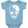 yin yang skull (2) Baby Onesie