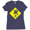 pterosaur warning Ladies Fitted T-Shirt