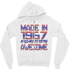 made in 1967 50 years of being awesome Zipper Hoodie