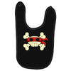 ninja pirate jolly roger Baby Bibs