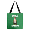 omg santa will ferrell Tote Bags