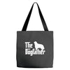 the dogfather cavalier king charles spaniel white Tote Bags