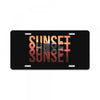 Sunset License Plate