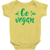 go vegan Baby Bodysuit