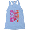 my heart is empty Racerback Tank