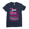 quens are born in may Ladies Fitted T-Shirt