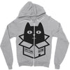 cats love boxes Zipper Hoodie