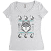 merry wolfmas Women's Triblend Scoop T-shirt