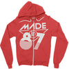 made in 1987 Zipper Hoodie