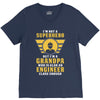 I'm Not a Superhero but I'm a Grandpa Who is Also an Engineer V-Neck Tee