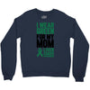i wear green for my mom liver cancer awareness Crewneck Sweatshirt
