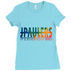 jake paulers colorful Ladies Fitted T-Shirt