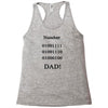 number one dad funny t shirt binary nerd geek tee s 3xl Racerback Tank