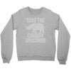 save the chubby unicorns (2) Crewneck Sweatshirt