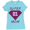 super mom 01 Ladies Fitted T-Shirt