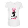 she's beauty she's grage she's punch you in the face Maternity Scoop Neck T-shirt