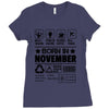 Born In November Ladies Fitted T-Shirt