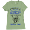 I Don't Need Therapy Just to Go Paragliding Ladies Fitted T-Shirt