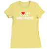 i love my crazy girl friend Ladies Fitted T-Shirt