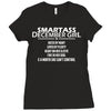 Smartass December Girl Ladies Fitted T-Shirt