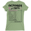 October Girl Facts Scorpio Ladies Fitted T-Shirt