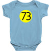 73 the perfect number t shirt the big bang theory cool funny Baby Onesie