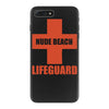 nude beach   lifeguard iPhone 7 Plus Case