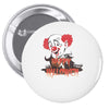 happy halloween clown Pin-back button