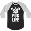 pug life dog 3/4 Sleeve Shirt