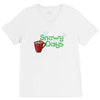 snowy days V-Neck Tee