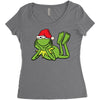 kermit christmas Women's Triblend Scoop T-shirt