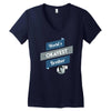 world's okayest brother Women's V-Neck T-Shirt