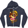 keep calm and play music Zipper Hoodie