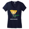 what's in his briefqueso Women's V-Neck T-Shirt