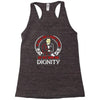he might find a rabbit in there but hell never find dignity Racerback Tank