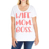 wife boss mom Ladies Curvy T-Shirt