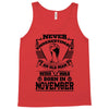 Never Underestimate Old Man Who Was Born November Tank Top