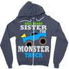 monster truck shirt for boys toddlers Zipper Hoodie