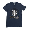 proud navy mom Ladies Fitted T-Shirt