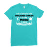 I Love Someone with Carcionid Cancer to The Moon and Back to Infinity Ladies Fitted T-Shirt