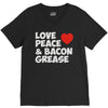 love peace and bacon grease V-Neck Tee