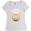 i hate everyone today Women's Triblend Scoop T-shirt