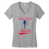 keep calm and pitch on Women's V-Neck T-Shirt