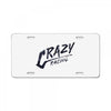 crazy racing License Plate