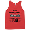 never underestimate an old man who was born in june Tank Top