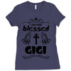 I Am One Blessed Gigi Ladies Fitted T-Shirt