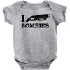 i shotgun zombies funny t shirt dead apocalypse s 3xl Baby Onesie