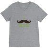 mustache pinch V-Neck Tee