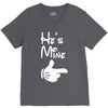 he's mine she's mine V-Neck Tee