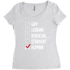 Lgbt Checklist Women's Triblend Scoop T-shirt